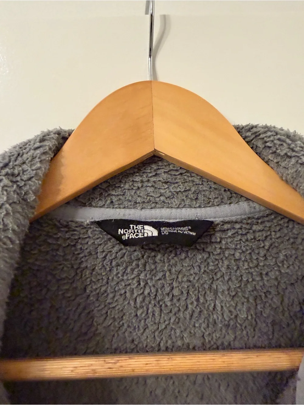 The North Face Men's Grey Full-Zip Fleece Jacket